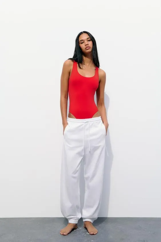 FITTED POLYAMIDE BODYSUIT