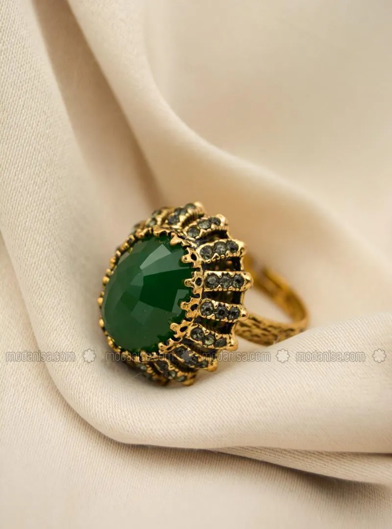 Authentic Cage Ring Green