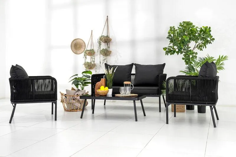 Rope Sofa Black