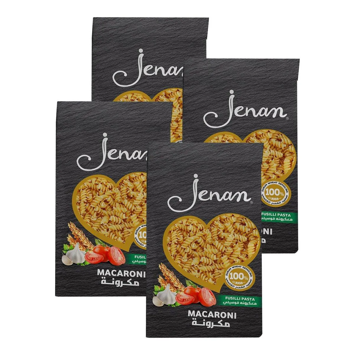 Jenan Macaroni Fusilli Pasta 400 g 3+1