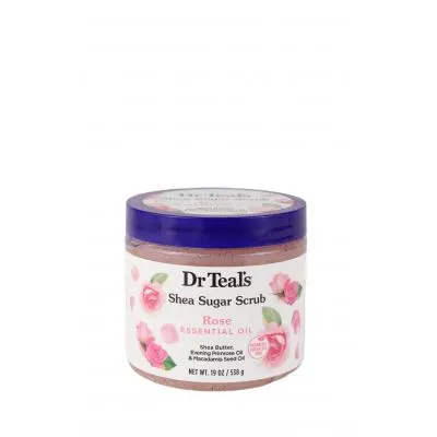 Dr Teal's Shea Sugar Body Scrub Rose 538g