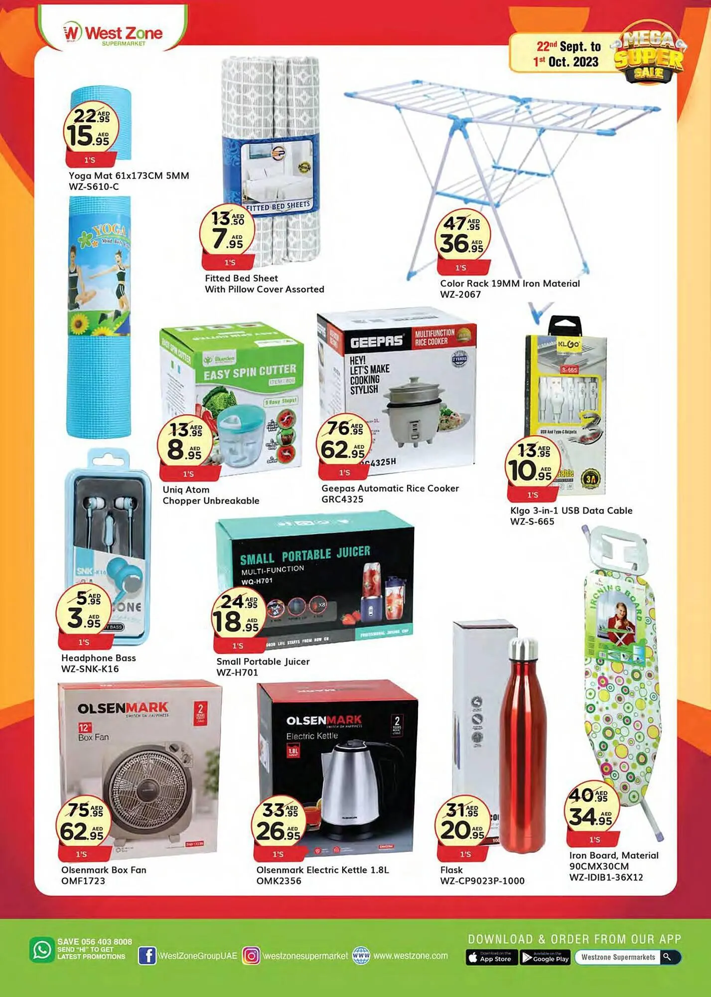 West Zone Supermarket catalogue from 22 September to 1 October 2023 - Offers page 19