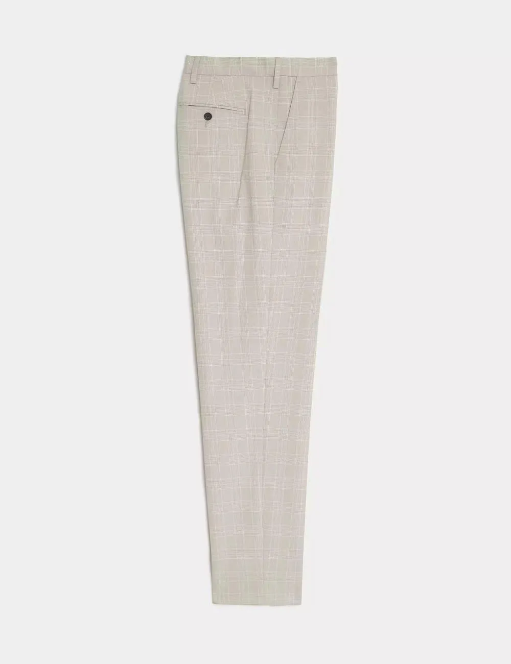 Tailored Fit Check Active Waist Trousers