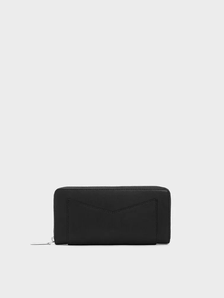 Gaia Zip-Around Wallet - Noir