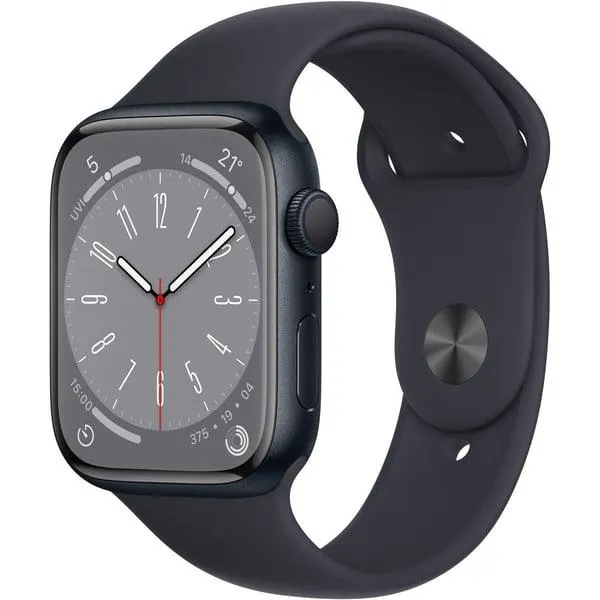Apple Watch Series 8 GPS 41mm Midnight Aluminum Case with Midnight Sport Band – Regular – Middle East Version