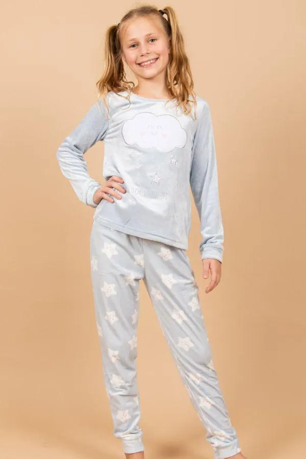 Girls Blue Good Night Star PJ