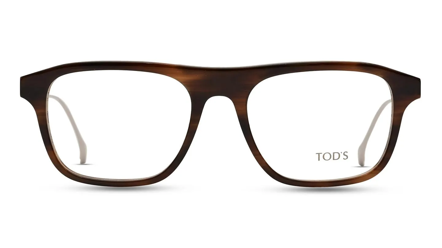 Men Square Shiny Black Optical Frames