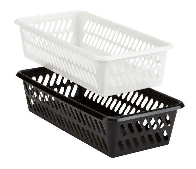 Stacking basket HALVARD 10x20x5 assorted