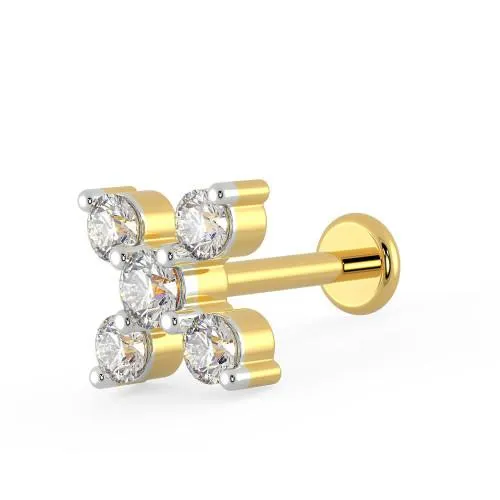 Mine Diamond Gold Nosepin NPGEN10322