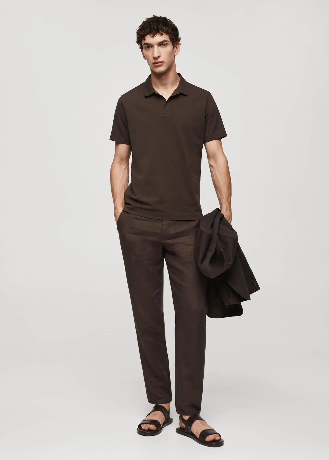 Cotton piqué polo shirt