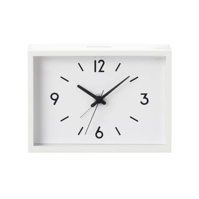 Station Alarm Clock, W 125 x H 90 x T 40 mm, Ivory