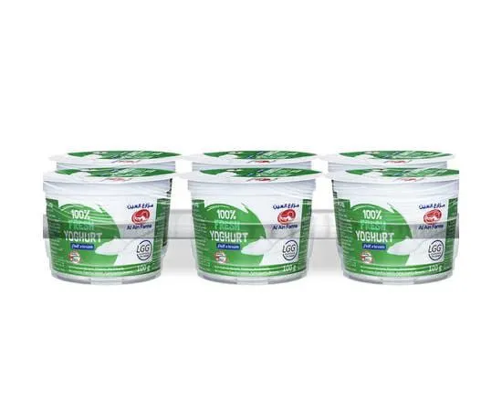 Al Ain Farms Full Cream Yoghurt - 6 x 100g