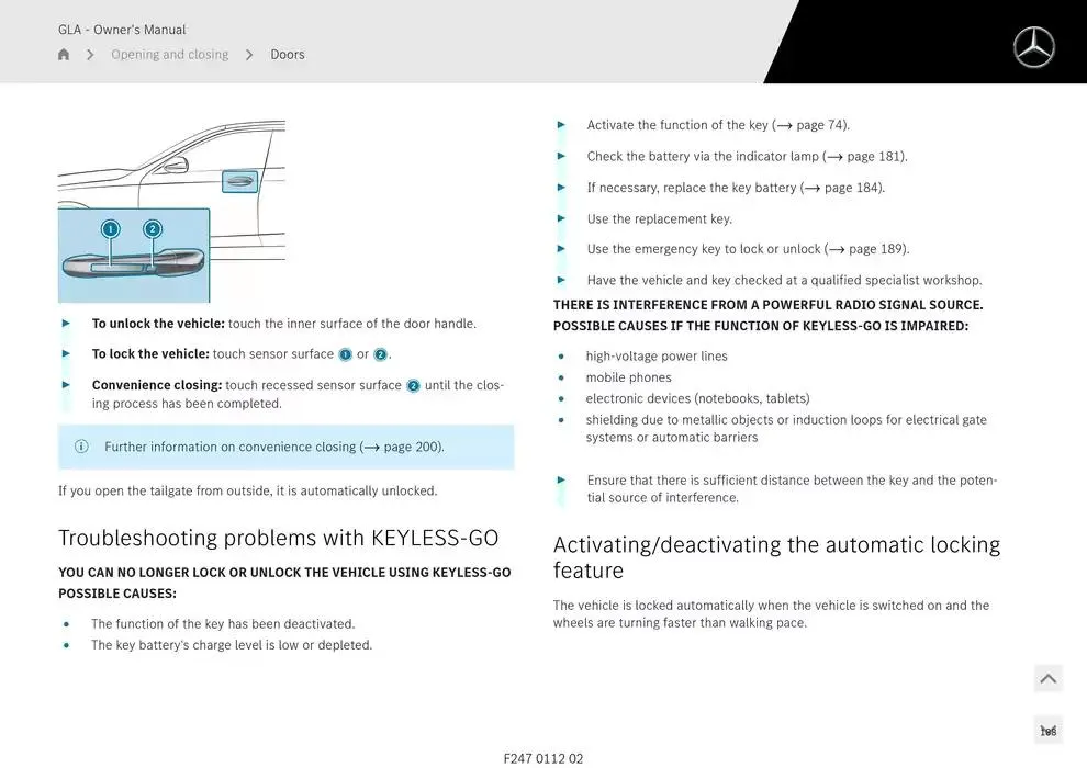 GLA SUV from 14 January to 30 April 2025 - Offers page 188