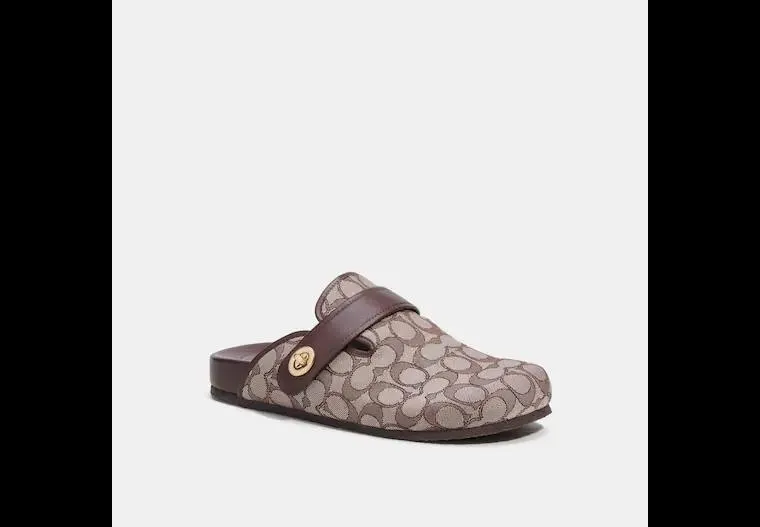 Clog In Signature Jacquard