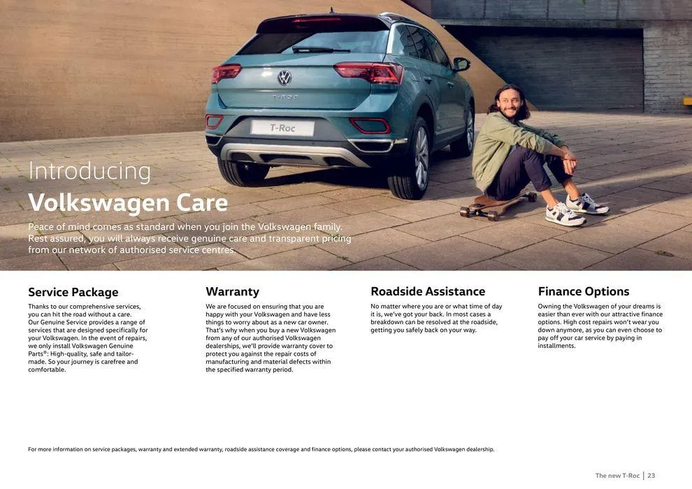 The New T-Roc from 31 January to 30 June 2024 - Offers page 23