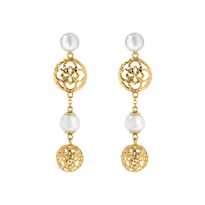 Kiku Pearl Earrings