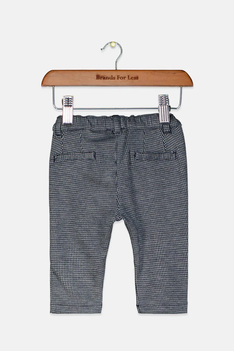 Toddler Girls Pull,On Trouser Pants, Navy and Grey