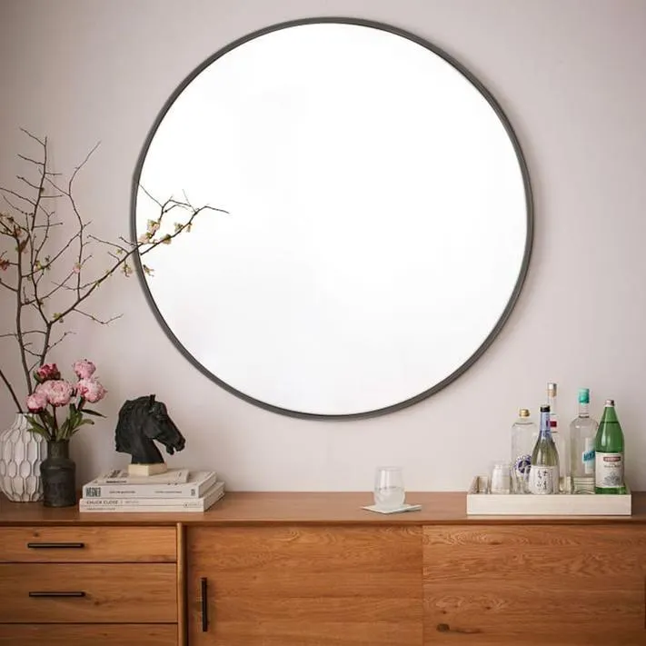 Metal Frame 30" Round Mirror