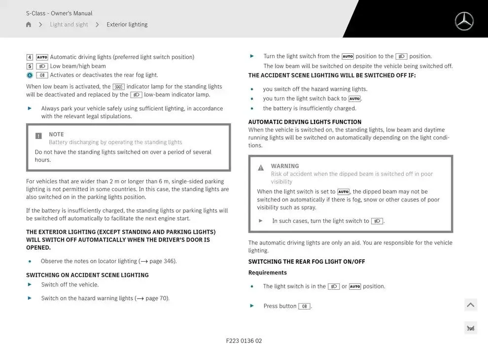 S-Class Saloon Long from 14 January to 30 April 2025 - Offers page 258