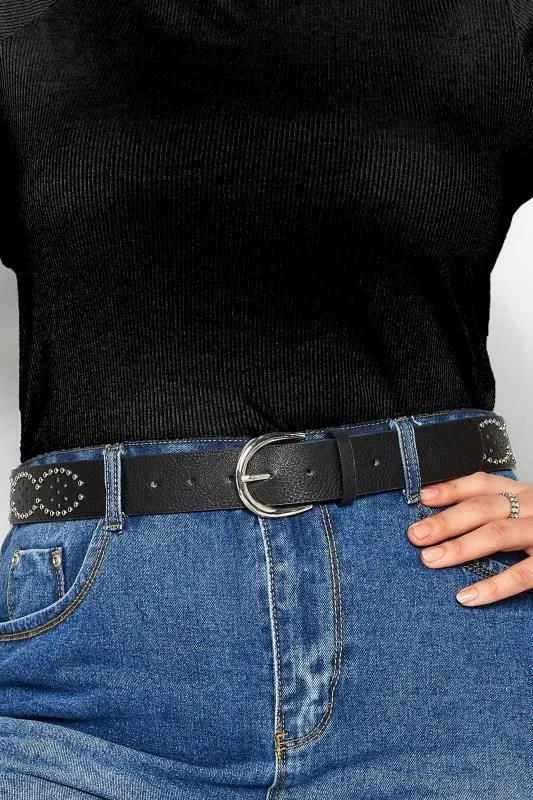Black Studded Belt