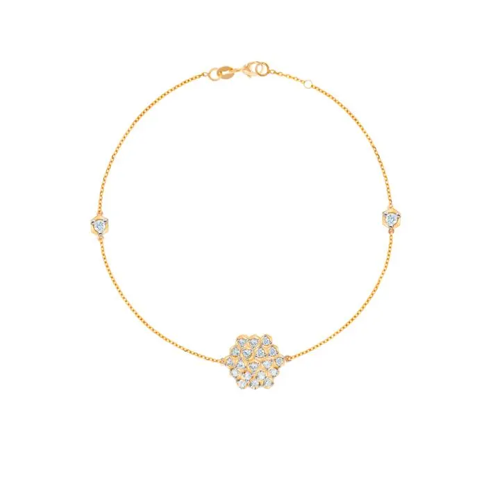Pyramid Single Motif Bracelet 18K Rose Gold