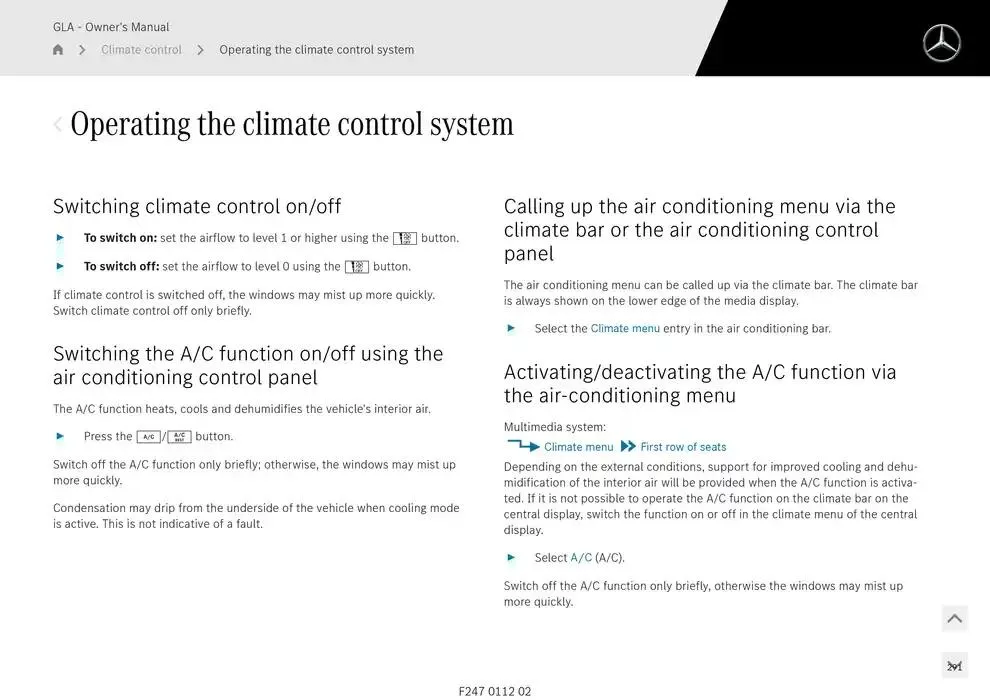 GLA SUV from 14 January to 30 April 2025 - Offers page 291
