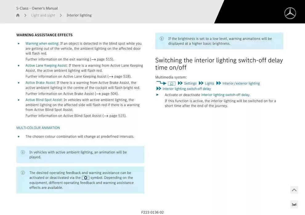 S-Class Saloon Long from 14 January to 30 April 2025 - Offers page 269