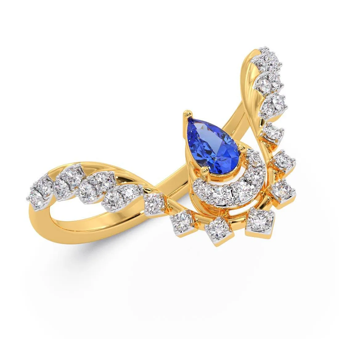 Queen Attitude Diamond V Ring
