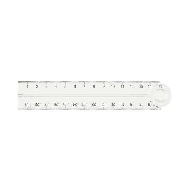 Polycarbonate Double Ruler, 15 to 30 cm
