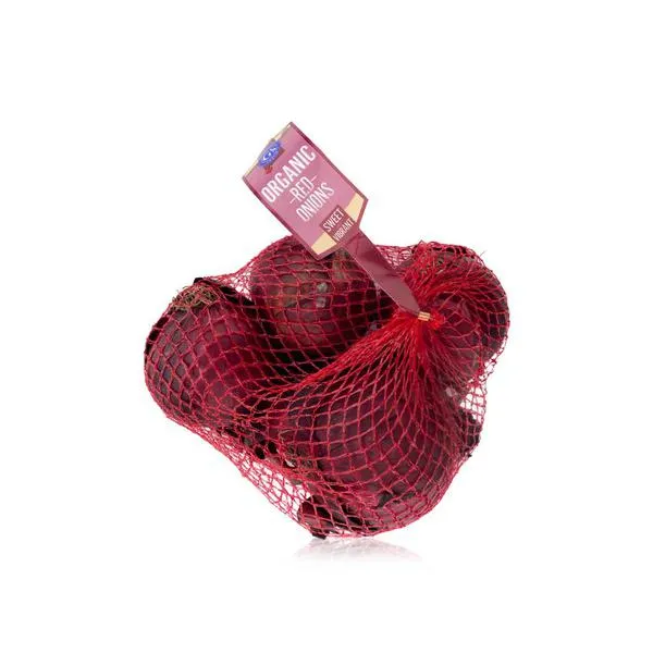 Organic red onions UK 750g