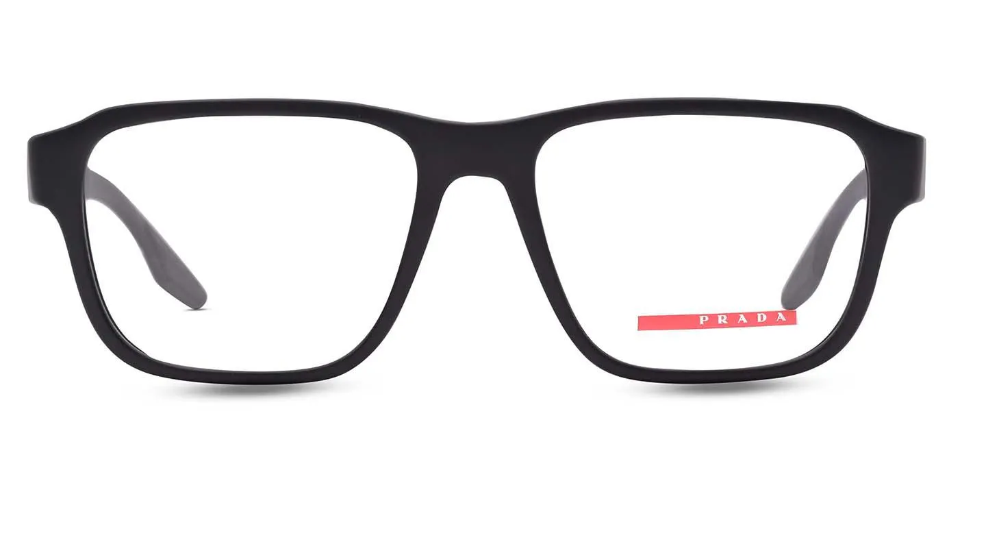 Men Square Black Eyeglass