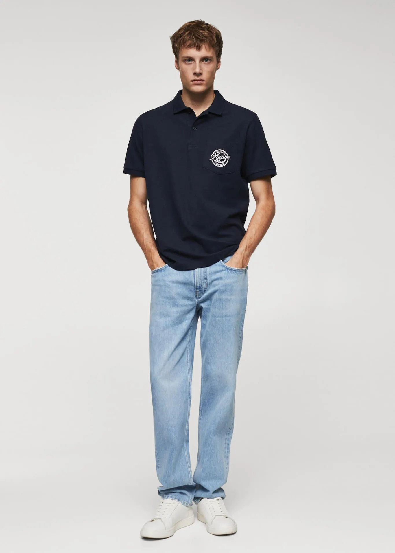 Logo cotton polo shirt