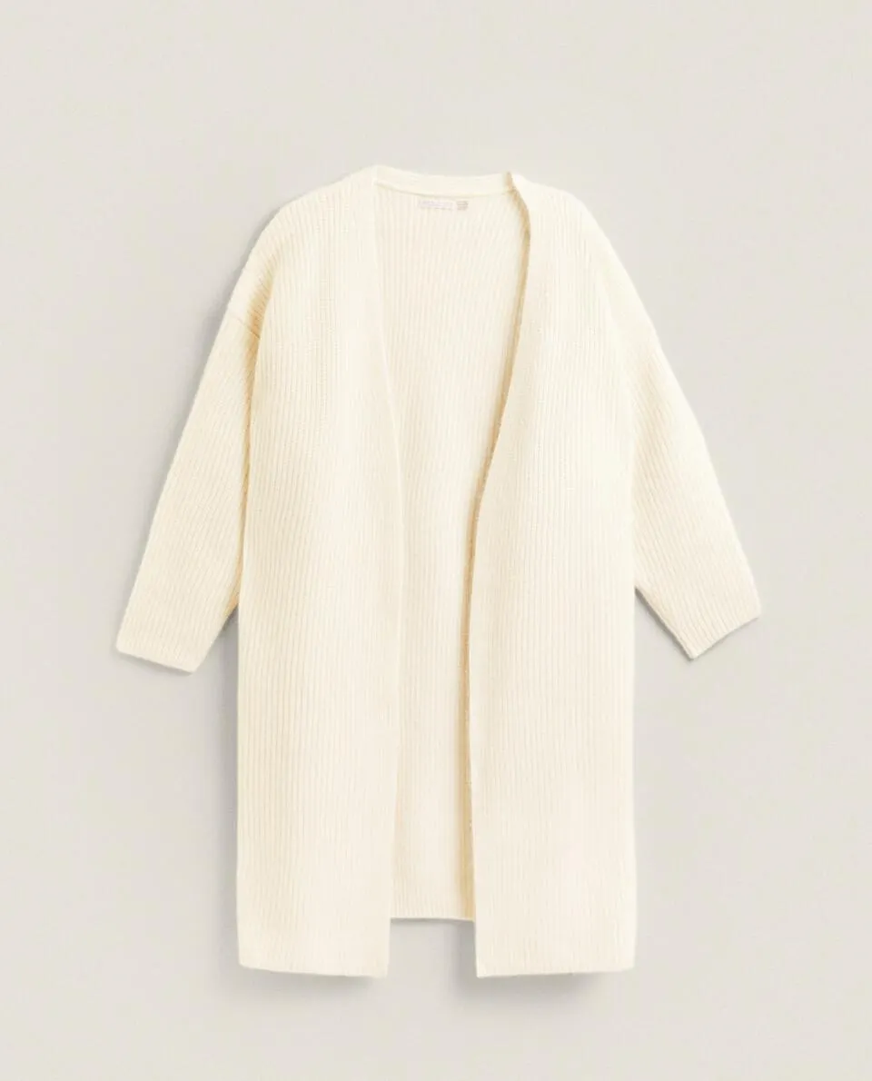 RIBBED CASHMERE JACKET