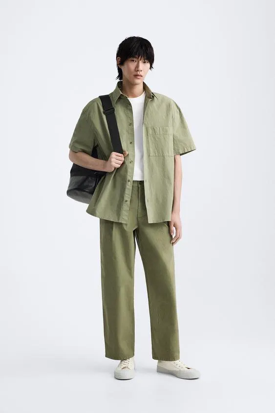 POPLIN SHIRT WITH POCKET