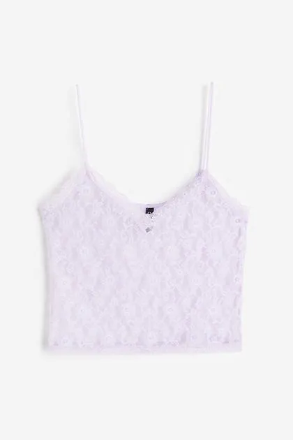 Lace strappy top