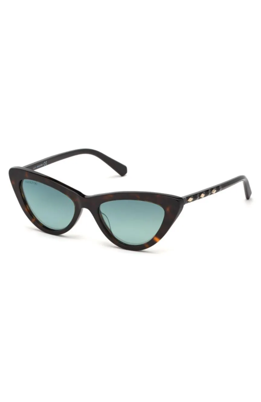 Women Cat Eye Dark Havana Sunglass