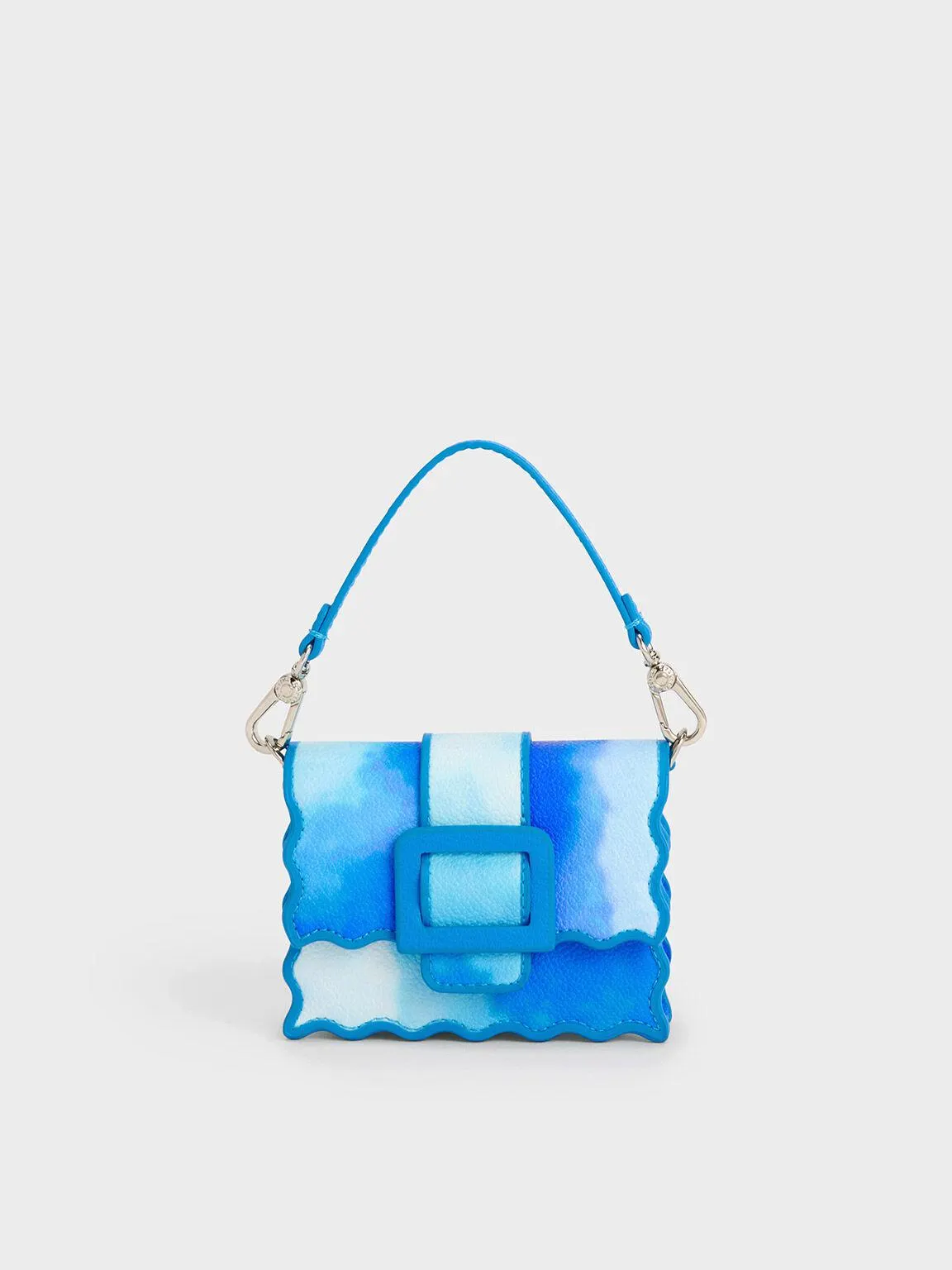 Waverly Cloud-Print Scallop-Trim Mini Bag - Multi