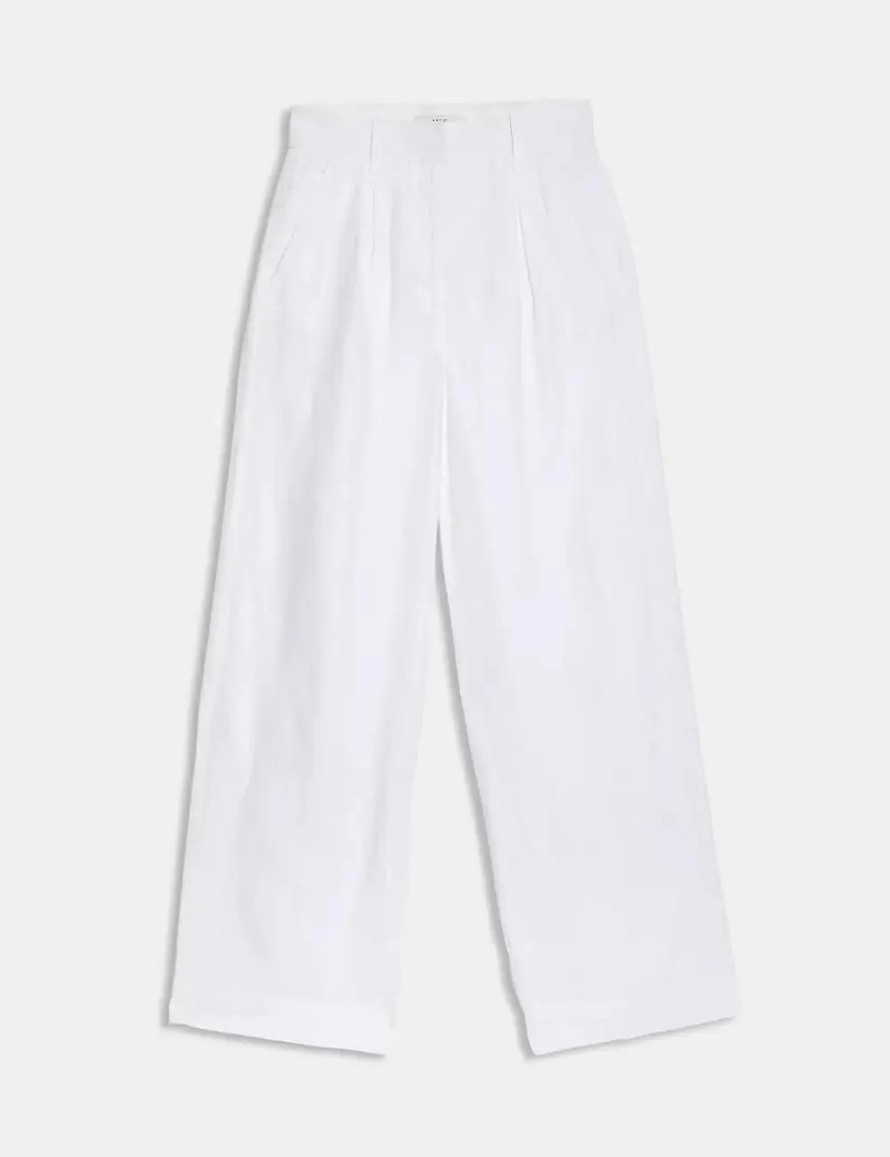 Pure Linen Wide Leg Trousers