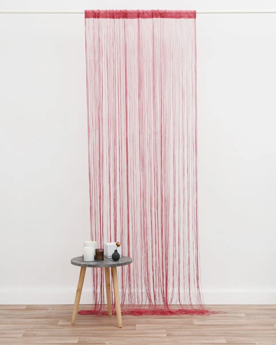 Έτοιμη Ραμμενη Κουρτινα Κροσσι 90x250cm Macaroni σε 5 Αποχρωσεις