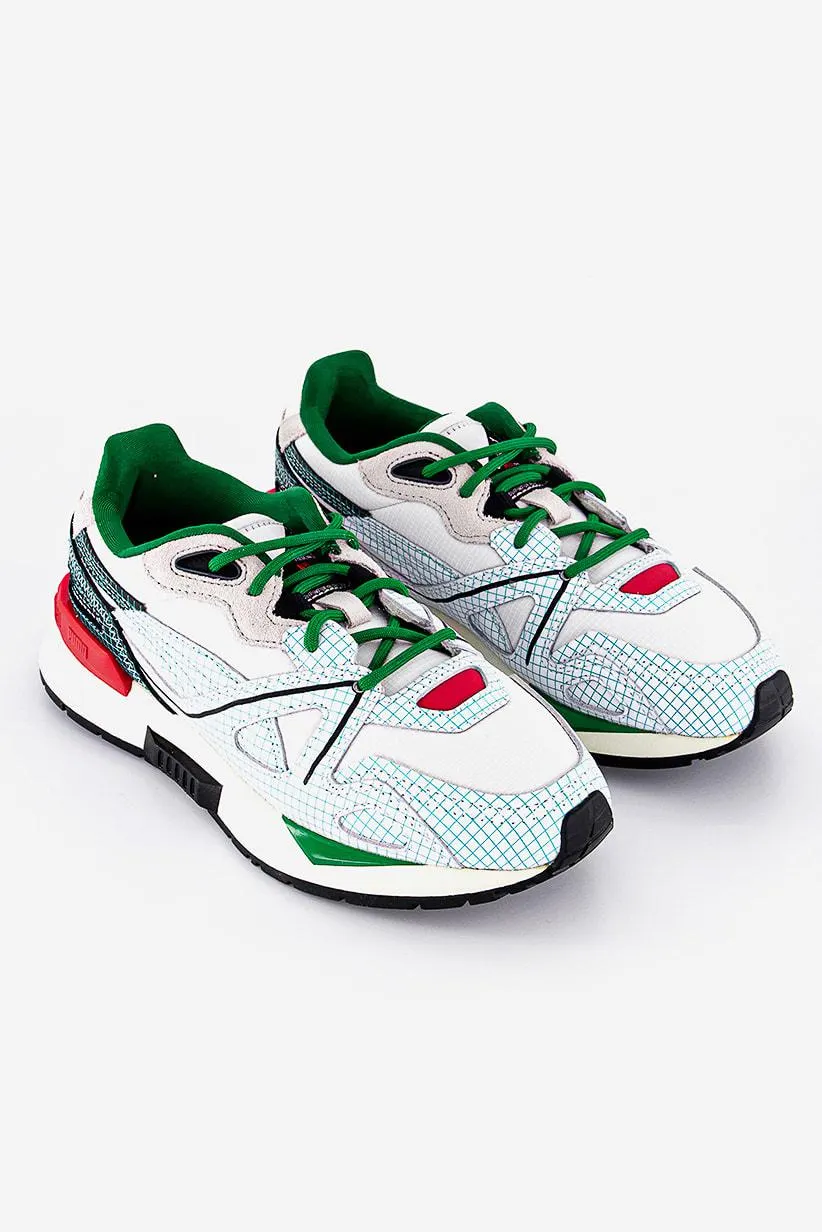 Kid Boys Mirage Mox Michael Lau Footwear, White and Green and Red