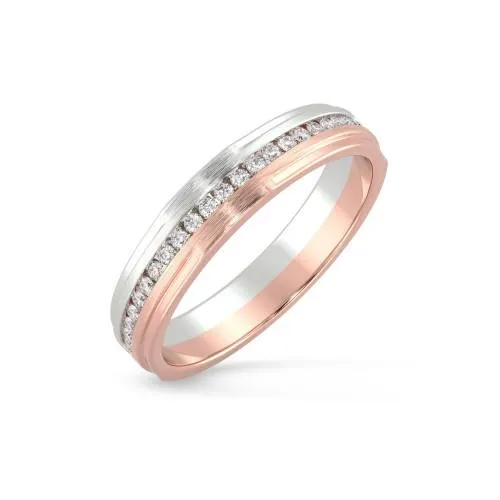 Mine Diamond Channel Set Ring