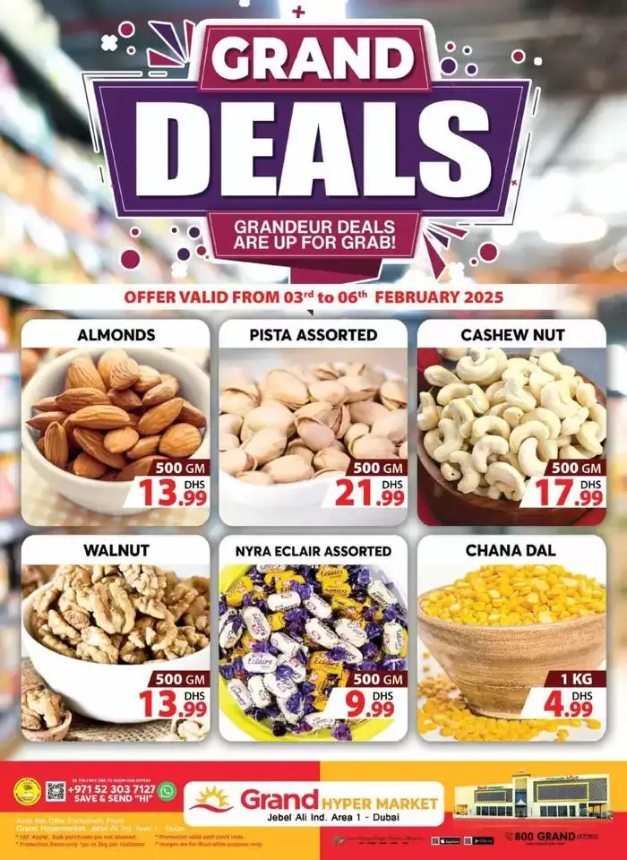 Midweek Deals - Grand Hypermarket Jebel Ali from 3 February to 6 February 2025 - Offers page 1
