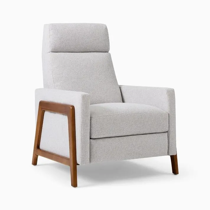 Spencer Wood-Framed Upholstered Recliner