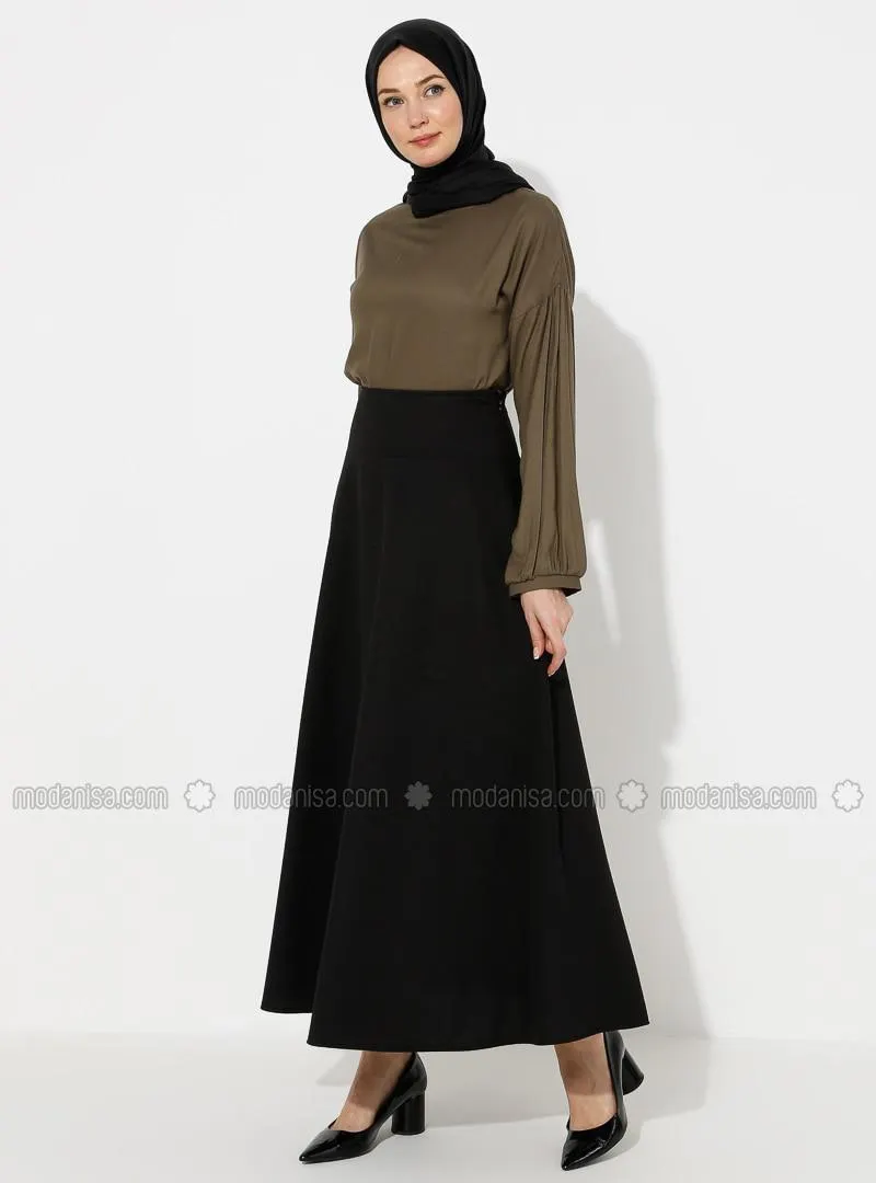 Flared Skirt Black