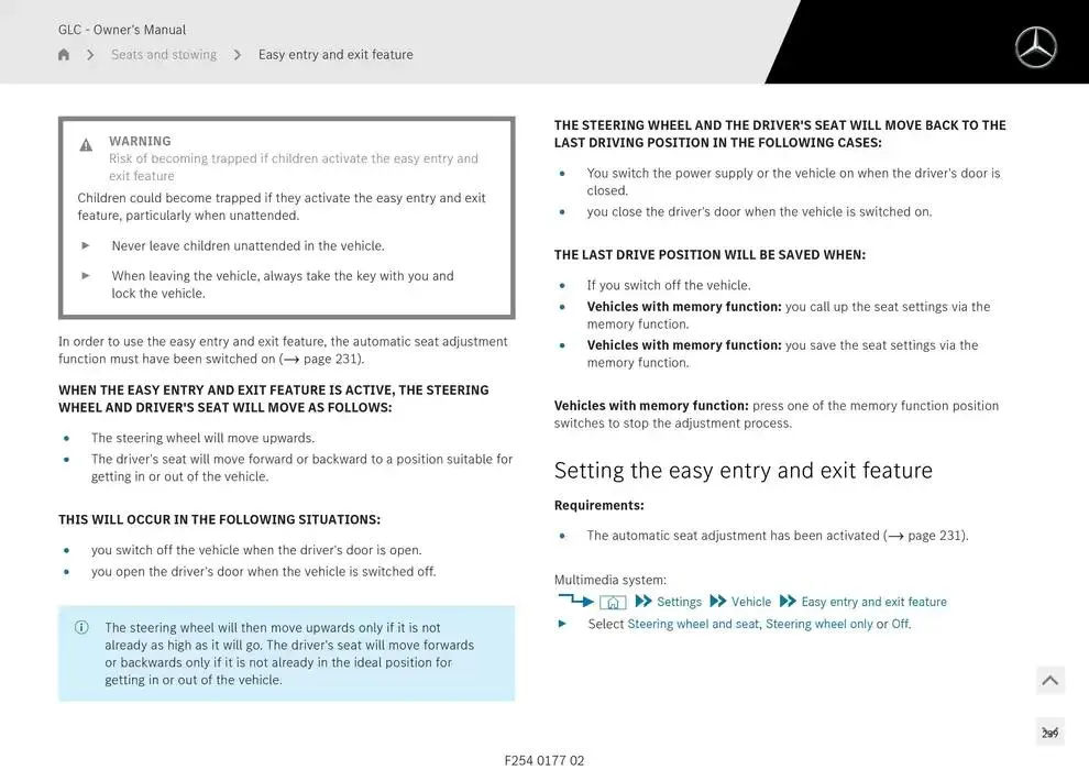GLC SUV from 14 January to 30 April 2025 - Offers page 239