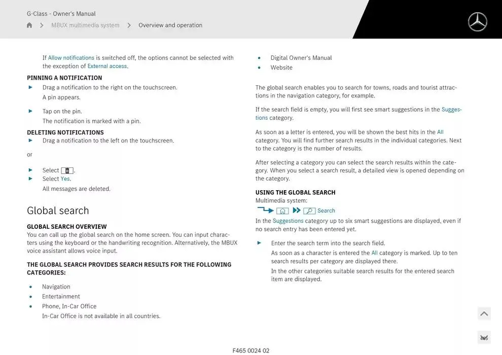 G-Class SUV from 14 January to 30 April 2025 - Offers page 465