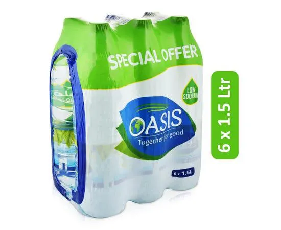 Oasis Mineral Water - 6 x 1.5 L