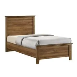 malathi kids 3 pcs bedroom set 90x200 cm mdf - walnut