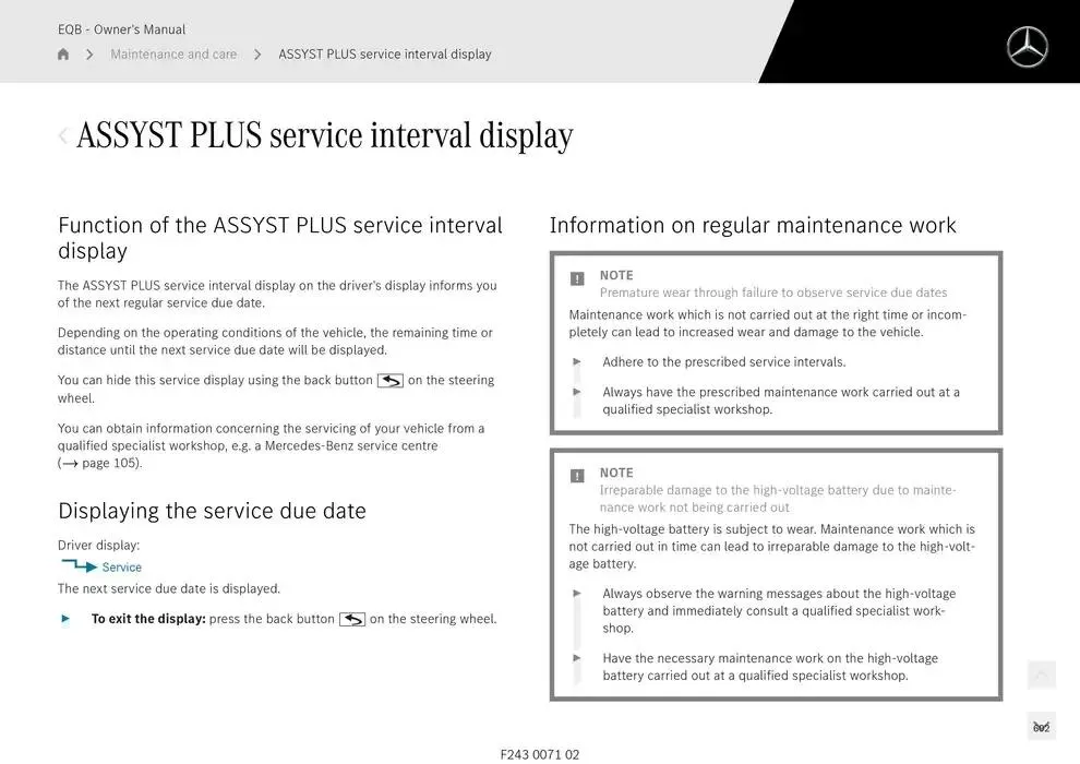 EQB SUV from 14 January to 30 April 2025 - Offers page 602
