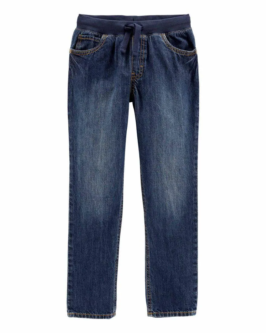 Pull-On Denim Pants